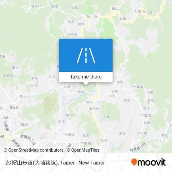 紗帽山步道(大埔路線) map