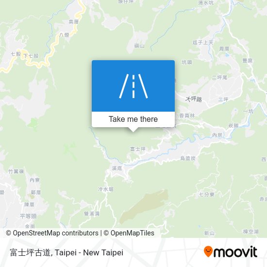 富士坪古道 map