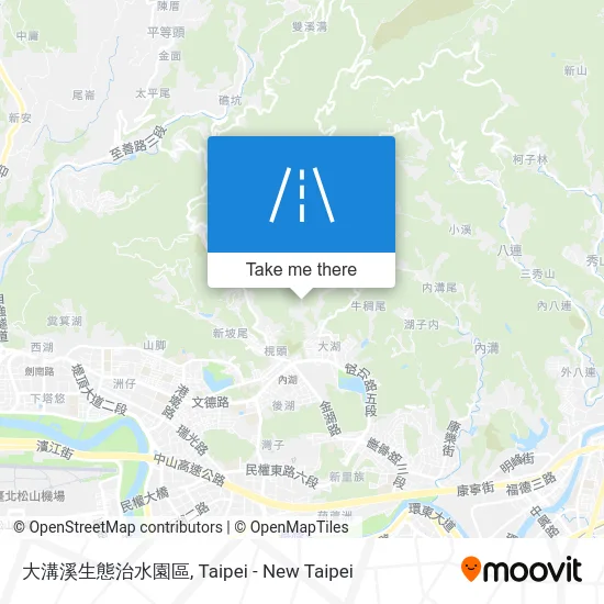 大溝溪生態治水園區 map