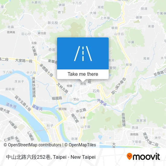 中山北路六段252巷地圖