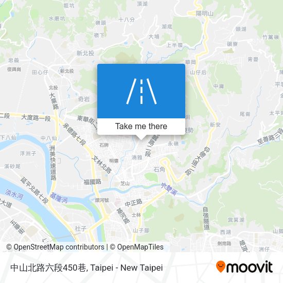 中山北路六段450巷地圖