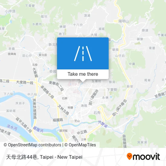 天母北路44巷地圖
