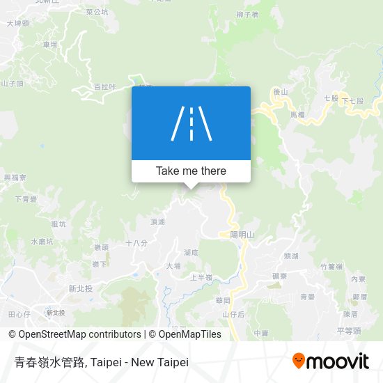 青春嶺水管路 map