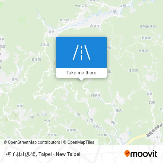 柯子林山步道 map