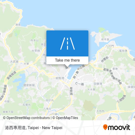 港西專用道 map