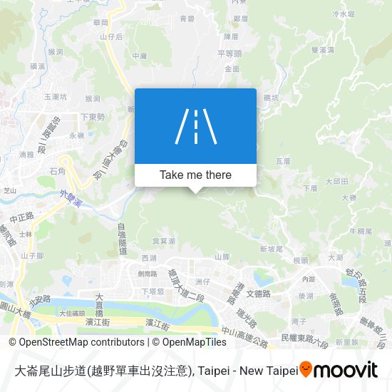大崙尾山步道(越野單車出沒注意) map
