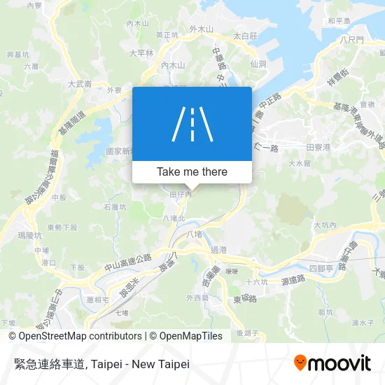 緊急連絡車道 map