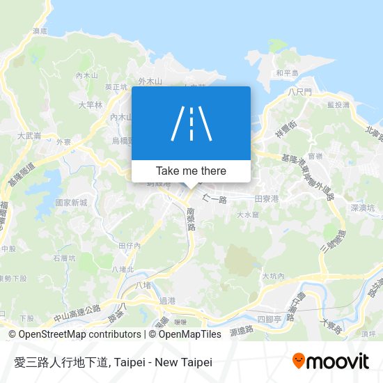 愛三路人行地下道地圖
