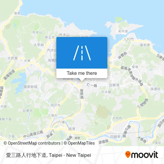 愛三路人行地下道 map