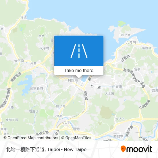 北站一樓路下通道地圖