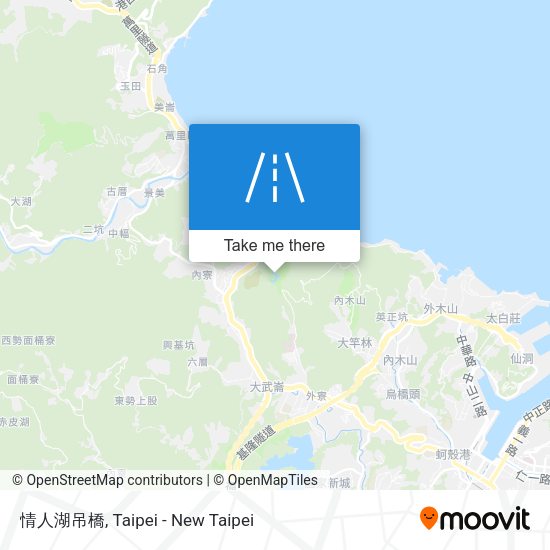 情人湖吊橋 map