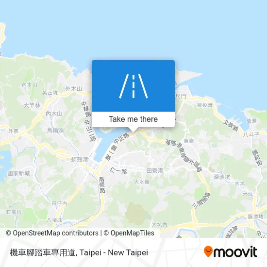 機車腳踏車專用道 map
