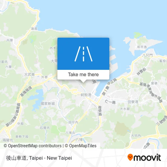 後山車道 map