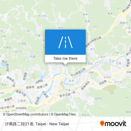 汐萬路二段21巷地圖