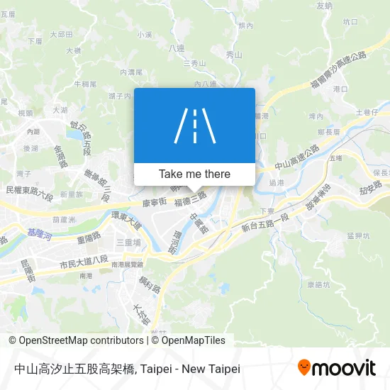 中山高汐止五股高架橋 map