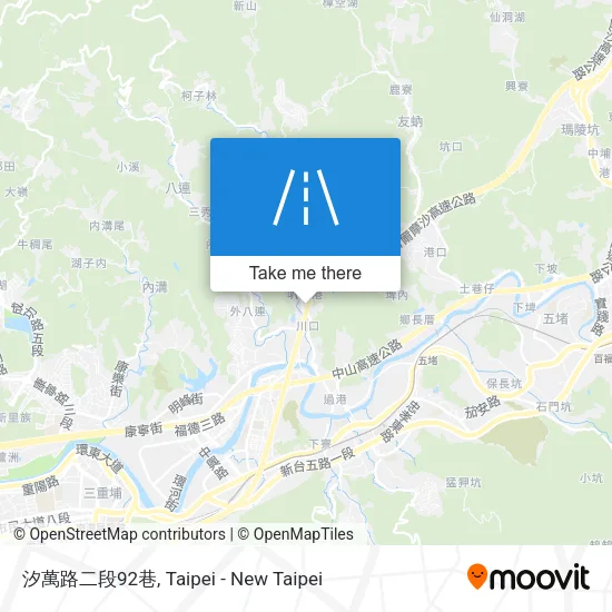 汐萬路二段92巷地圖