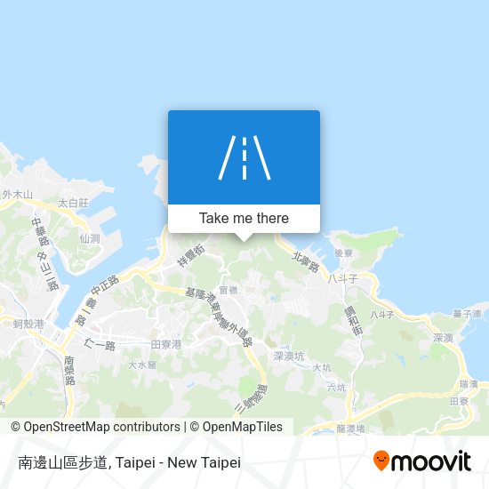 南邊山區步道 map