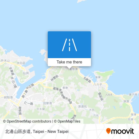 北邊山區步道 map