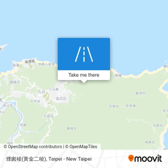 煙囪稜(黃金二稜)地圖