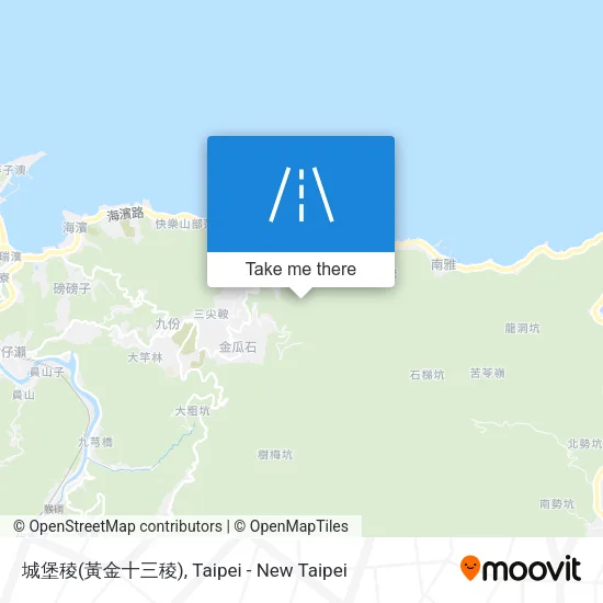 城堡稜(黃金十三稜)地圖