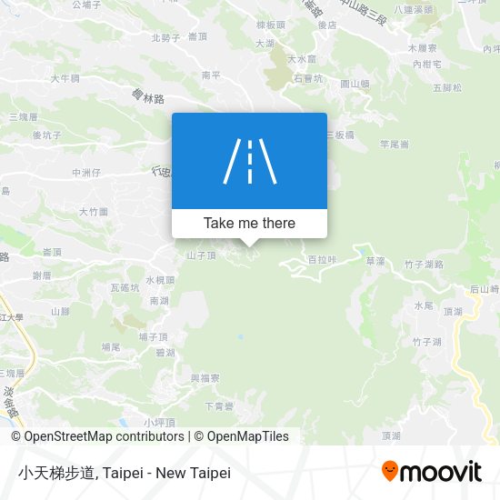 小天梯步道 map