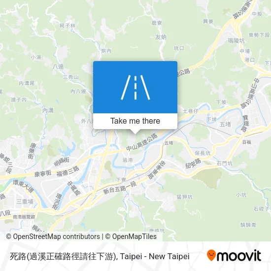死路(過溪正確路徑請往下游) map