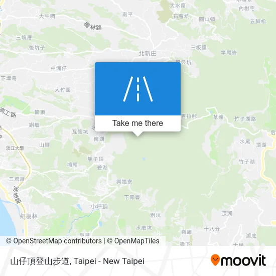 山仔頂登山步道 map