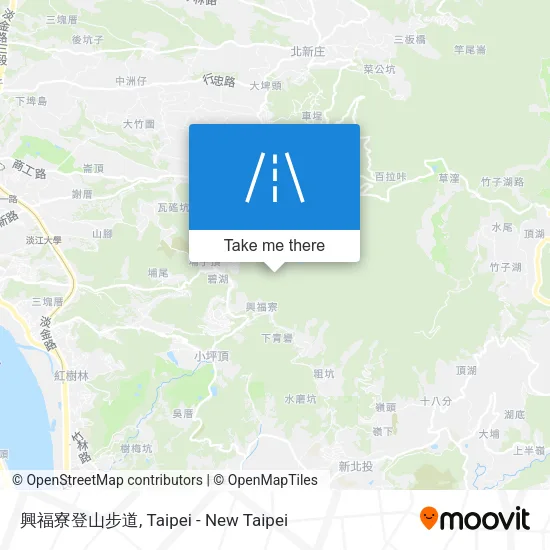 興福寮登山步道 map