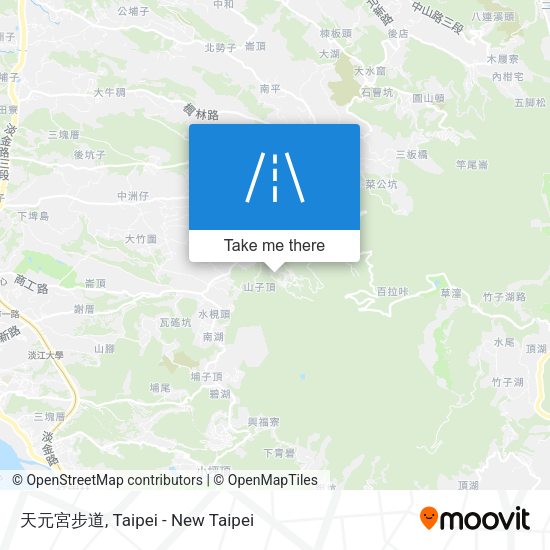 天元宮步道地圖