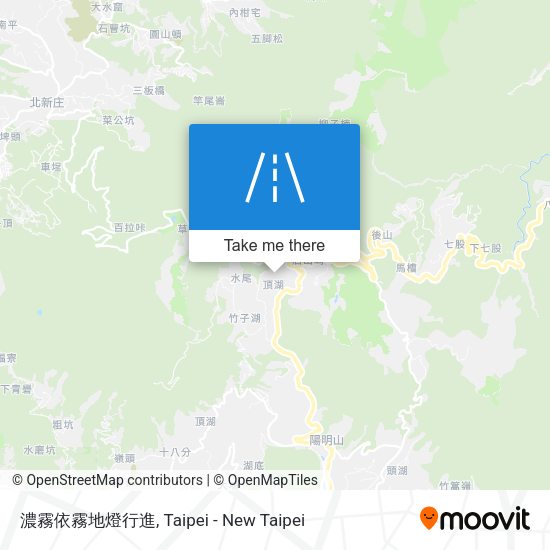 濃霧依霧地燈行進 map