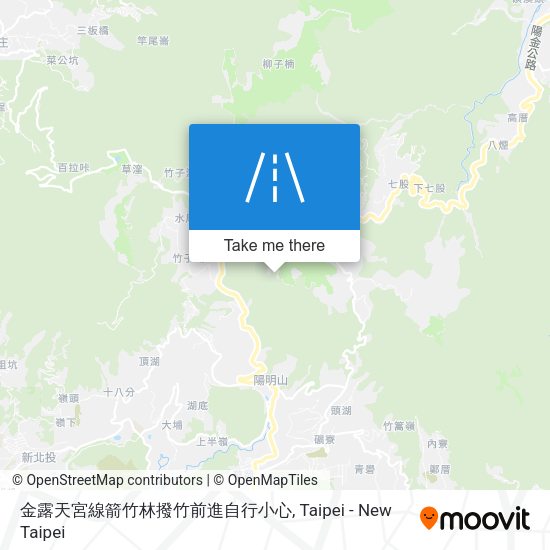 金露天宮線箭竹林撥竹前進自行小心地圖