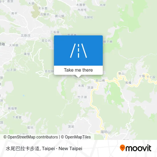 水尾巴拉卡步道 map