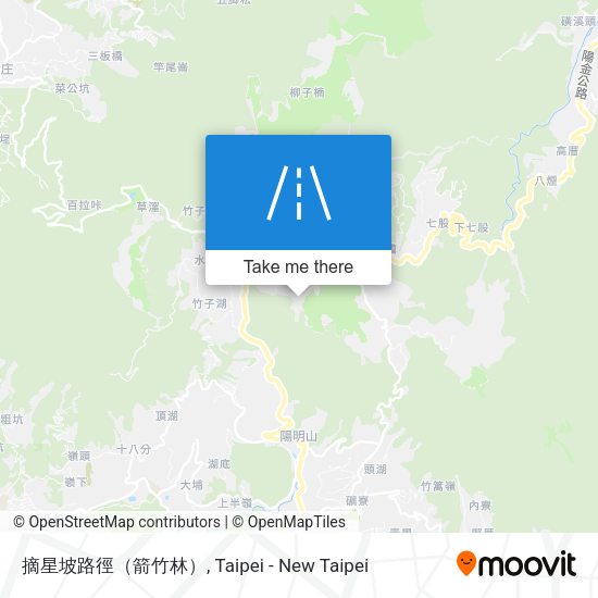 摘星坡路徑（箭竹林）地圖