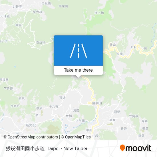 猴崁湖田國小步道 map