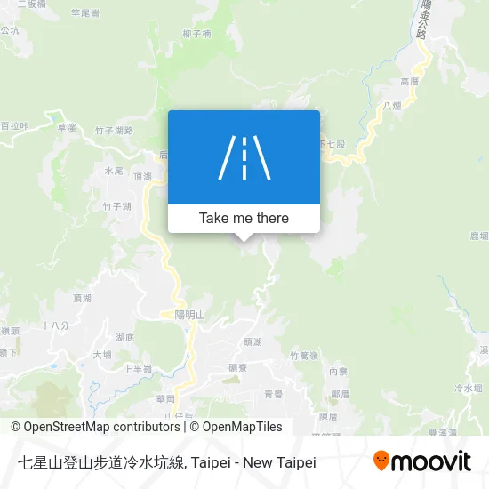 七星山登山步道冷水坑線 map