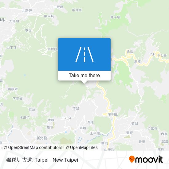 猴崁圳古道 map
