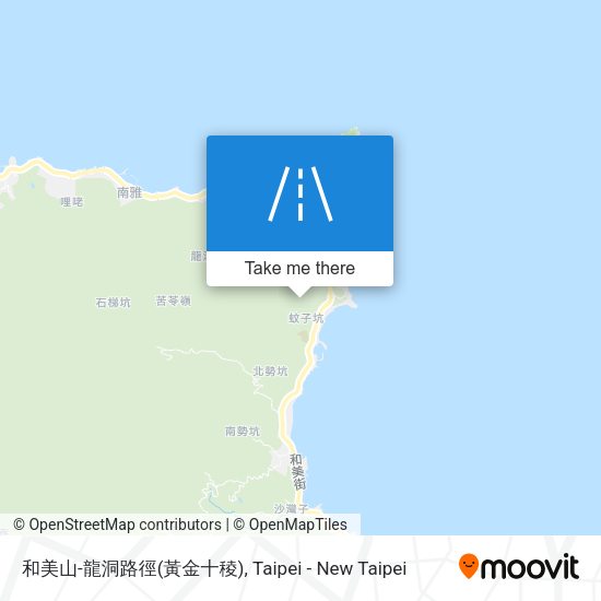 和美山-龍洞路徑(黃金十稜)地圖