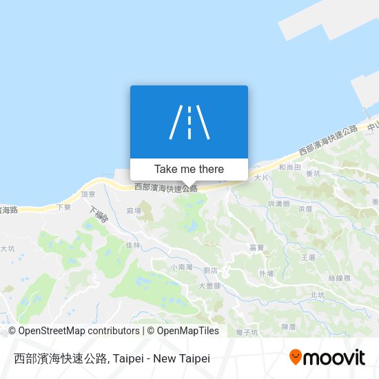 西部濱海快速公路 map