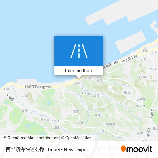 西部濱海快速公路 map