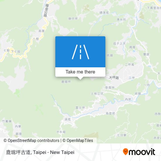 鹿堀坪古道 map