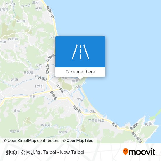 獅頭山公園步道地圖