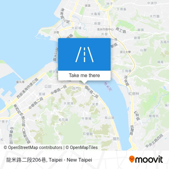 龍米路二段206巷地圖