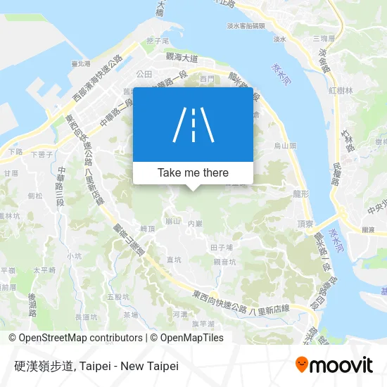 硬漢嶺步道 map