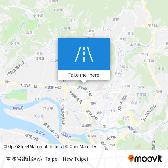 軍艦岩跑山路線 map
