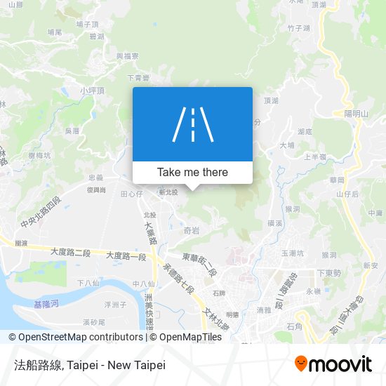 法船路線 map