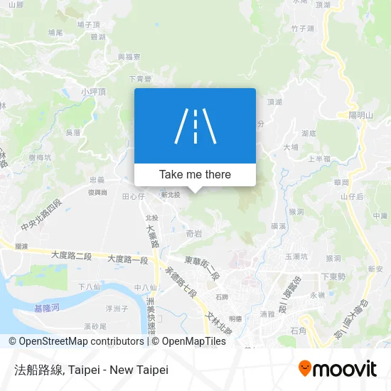 法船路線 map