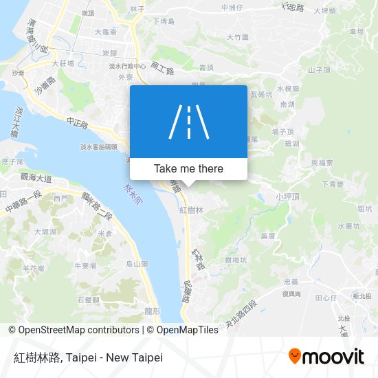 紅樹林路地圖