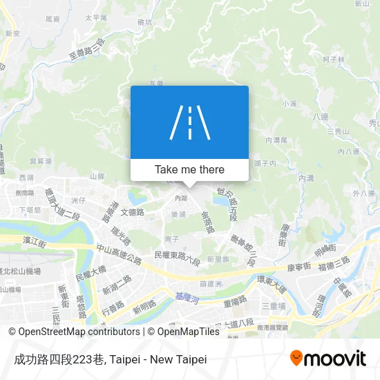 成功路四段223巷地圖