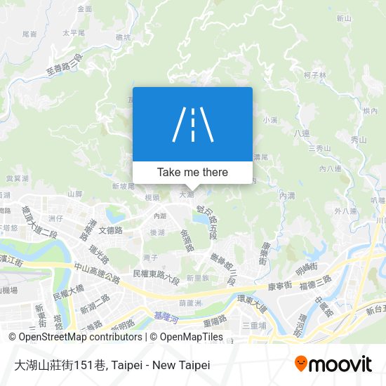大湖山莊街151巷地圖