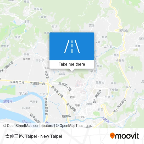 崇仰三路地圖